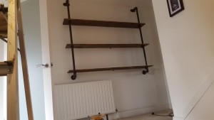 industrial style shelves