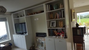 farrow and ball sprayed tv unit