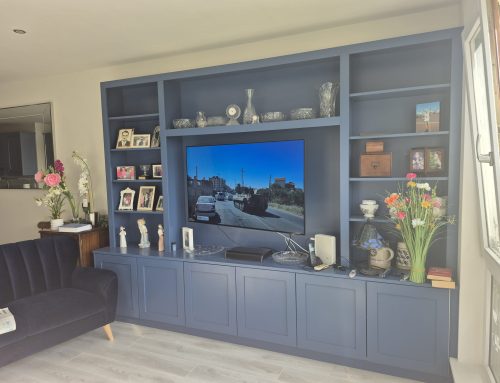 Alcove TV Unit In Blue